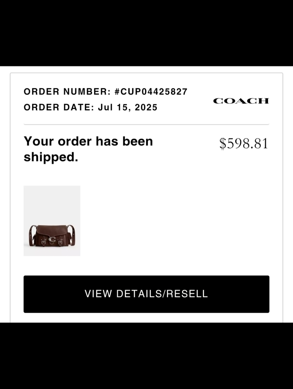 Coach Western Tabby Shoulder Bag - Maple - Picture 12 of 13